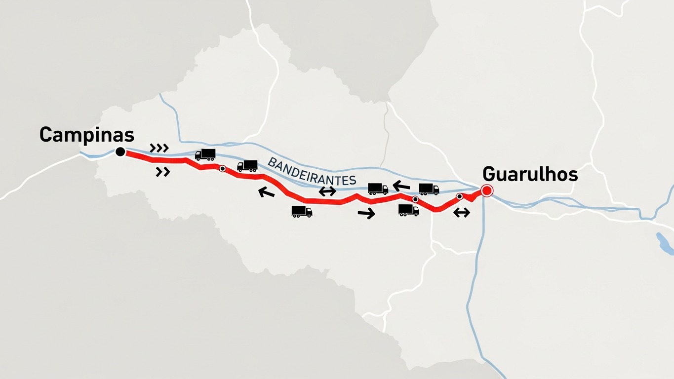 rota transzecao campinas-guarulhos